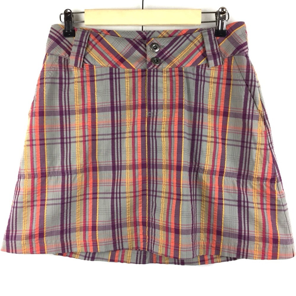 Patagonia Netty Plaid Grey and Purple Skirt size 4